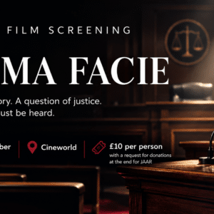 Private Screening of Prima Facie - In Support of JAAR
